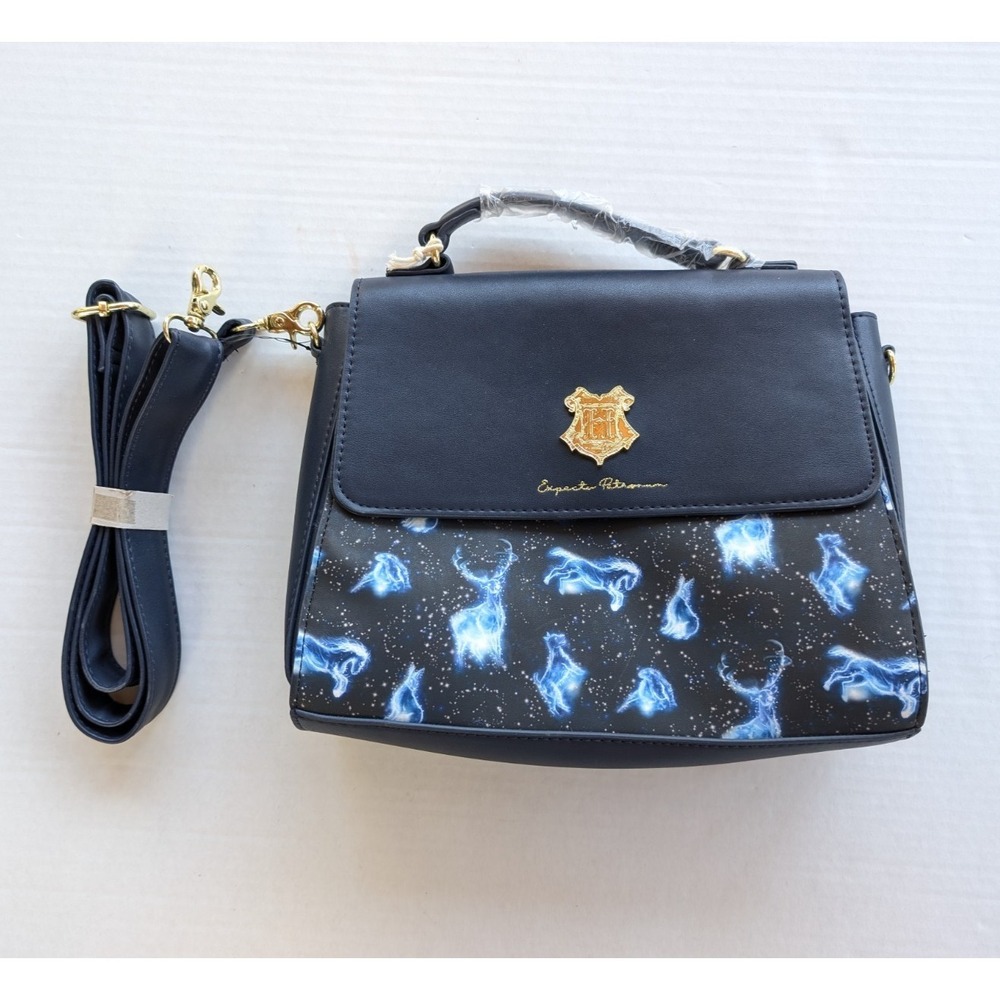 Harry Potter Loungefly Bag Expecto Patronum Blue AOP Crossbody Patronus Leather